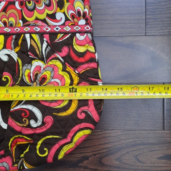 Vera Bradley Puccini Brown Patterned Tote Bag/Purse (Retired Pattern) - Picture 7 of 11